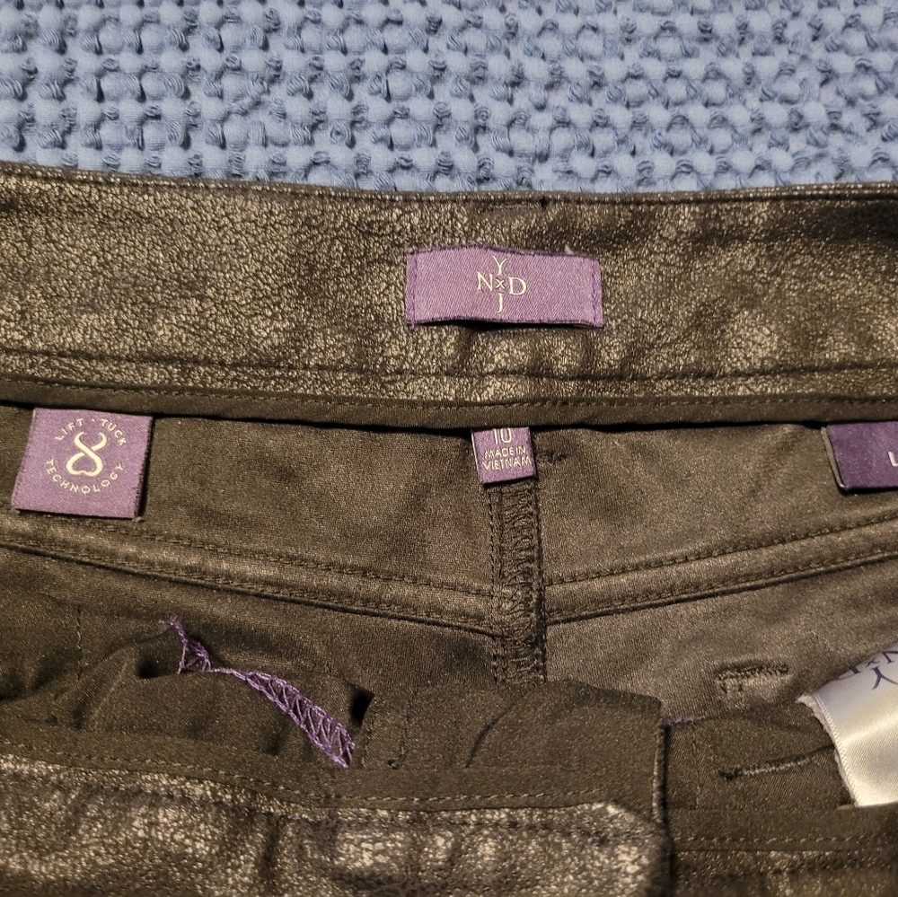 NYDJ Size 10 Faux Leather Jeggings